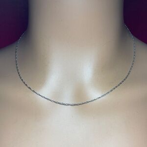 Sterling Silver Chain / Necklace. Signed RL. 18 inches long. Ralph Lauren?